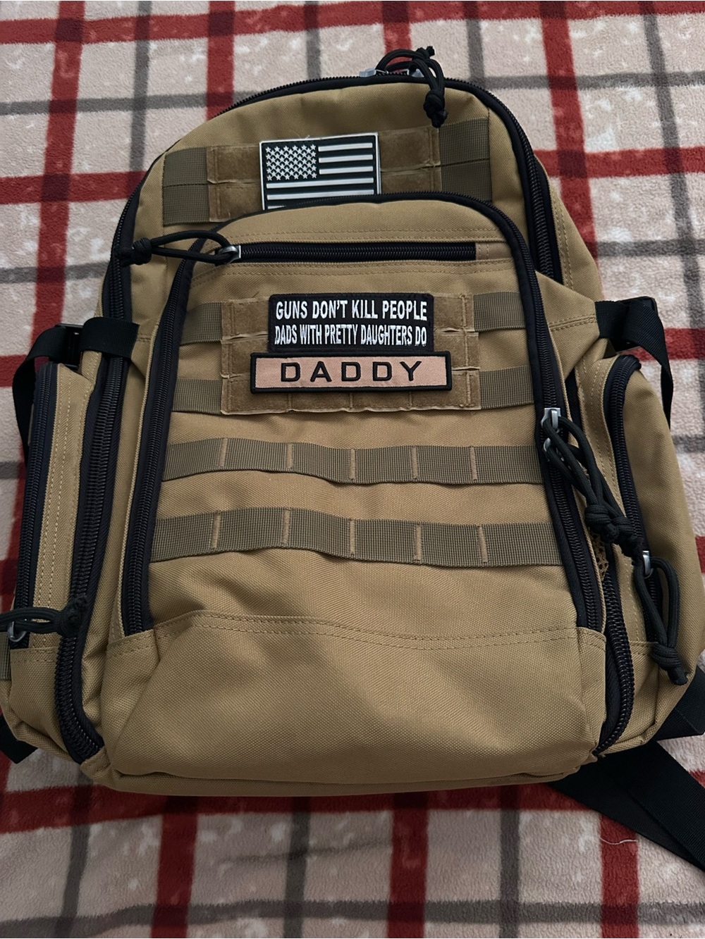 Tactical Tan Men's Diaper Backpack